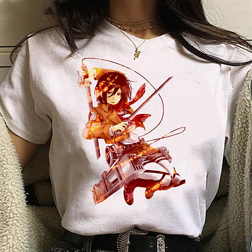 Inspired by Attack on Titan Cosplay Anime Cartoon Polyester / Cotton Blend Print Harajuku Graphic Kawaii T-shirt For Women's / Men's
Inspired by Attack on Titan Cosplay Anime Cartoon Polyester / Cotton Blend Print Harajuku Graphic Kawaii T-shirt For Women's / Men's