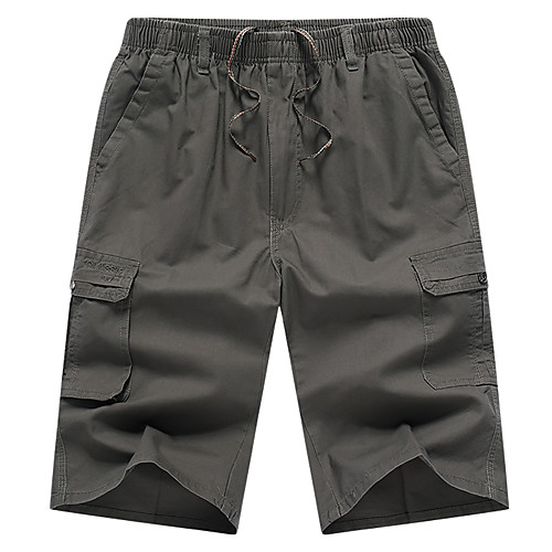 Men's Shorts Cargo Breathable Casual Daily Shorts Tactical Cargo Pants Solid Colored Calf-Length Drawstring Pocket Army Green Black Light gray Dark Gray
Men's Shorts Cargo Breathable Casual Daily Shorts Tactical Cargo Pants Solid Colored Calf-Length Drawstring Pocket Army Green Black Light gray Dark Gray