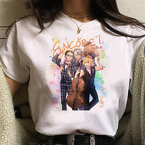 Inspired by Yuri on Ice Cosplay Anime Cartoon Polyester / Cotton Blend Print Harajuku Graphic Kawaii T-shirt For Women's / Men's 
Inspired by Yuri on Ice Cosplay Anime Cartoon Polyester / Cotton Blend Print Harajuku Graphic Kawaii T-shirt For Women's / Men's