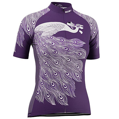 21Grams Women's Short Sleeve Cycling Jersey Summer Spandex Polyester Purple Peacock Bike Jersey Top Mountain Bike MTB Road Bike Cycling Quick Dry Moisture Wicking Breathable Sports Clothing Apparel
21Grams Women's Short Sleeve Cycling Jersey Summer Spandex Polyester Purple Peacock Bike Jersey Top Mountain Bike MTB Road Bike Cycling Quick Dry Moisture Wicking Breathable Sports Clothing Apparel