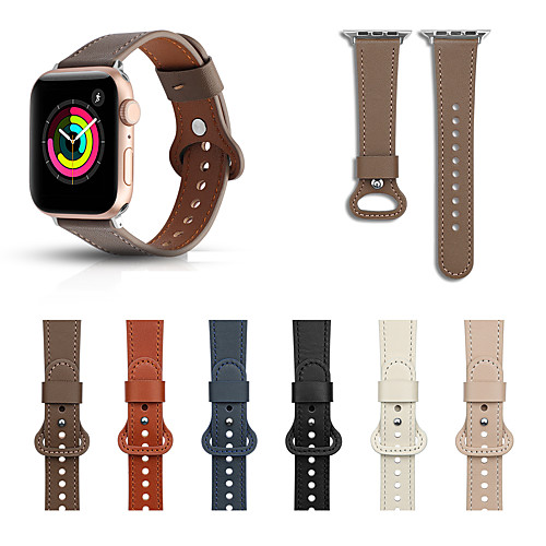 Smart Watch Band for Apple iWatch 1 pcs Business Band Genuine Leather Replacement Wrist Strap for Apple Watch Series SE / 6/5/4/3/2/1
Smart Watch Band for Apple iWatch 1 pcs Business Band Genuine Leather Replacement Wrist Strap for Apple Watch Series SE / 6/5/4/3/2/1