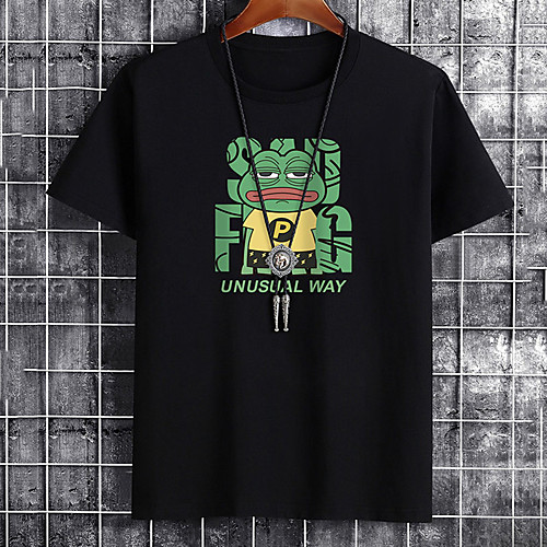Men's Unisex Tee T shirt Hot Stamping Graphic Prints Frog Letter Plus Size Print Short Sleeve Casual Tops Cotton Basic Fashion Designer Big and Tall White Black Khaki
Men's Unisex Tee T shirt Hot Stamping Graphic Prints Frog Letter Plus Size Print Short Sleeve Casual Tops Cotton Basic Fashion Designer Big and Tall White Black Khaki
