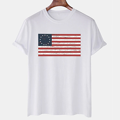 Men's Unisex Tee T shirt Hot Stamping Graphic Prints Flag Plus Size Print Short Sleeve Casual Tops Cotton Basic Designer Big and Tall White Black
Men's Unisex Tee T shirt Hot Stamping Graphic Prints Flag Plus Size Print Short Sleeve Casual Tops Cotton Basic Designer Big and Tall White Black