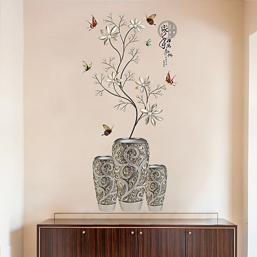 chinese style self-adhesive wall stickers home and everything simple vase bedroom living room background stickers decoration 6090CM
chinese style self-adhesive wall stickers home and everything simple vase bedroom living room background stickers decoration 6090CM