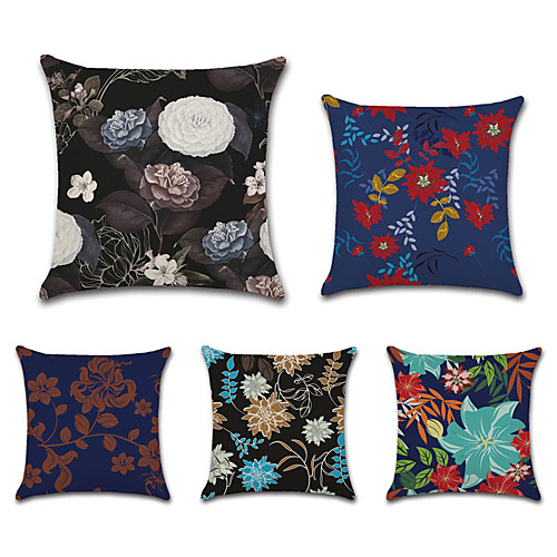 Floral Double Side Cushion Cover 5PC Soft Decorative Square Throw Pillow Cover Cushion Case Pillowcase for Bedroom Livingroom Superior Quality Machine Washable Outdoor Cushion for Sofa Couch Bed Chair
Floral Double Side Cushion Cover 5PC Soft Decorative Square Throw Pillow Cover Cushion Case Pillowcase for Bedroom Livingroom Superior Quality Machine Washable Outdoor Cushion for Sofa Couch Bed Chair