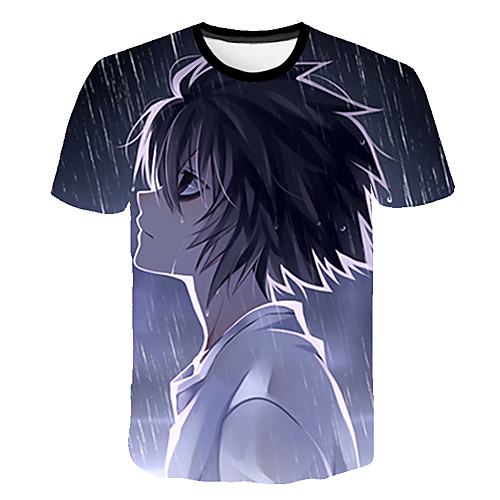 Inspired by Death Note Cosplay Anime Cartoon 100% Polyester 3D Harajuku Graphic Kawaii T-shirt For Women's / Men's
Inspired by Death Note Cosplay Anime Cartoon 100% Polyester 3D Harajuku Graphic Kawaii T-shirt For Women's / Men's