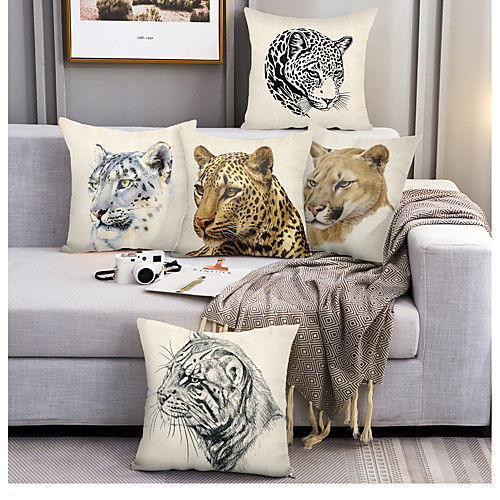 Animal Double Side Cushion Cover 5PC Soft Decorative Square Throw Pillow Cover Cushion Case Pillowcase for Bedroom Livingroom Superior Quality Machine Washable Outdoor Cushion for Sofa Couch Bed Chair
Animal Double Side Cushion Cover 5PC Soft Decorative Square Throw Pillow Cover Cushion Case Pillowcase for Bedroom Livingroom Superior Quality Machine Washable Outdoor Cushion for Sofa Couch Bed Chair