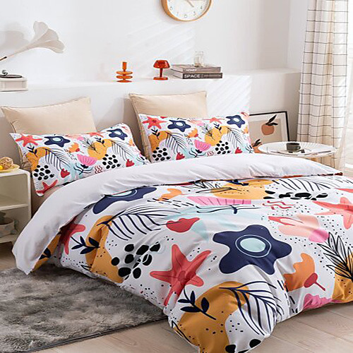 3-Piece Duvet Cover Set Hotel Bedding Sets Comforter Cover with Soft Lightweight Microfiber Include 1 Duvet Cover 2 Pillowcases for Double/Queen/King(1 Pillowcase for Twin/Single)
3-Piece Duvet Cover Set Hotel Bedding Sets Comforter Cover with Soft Lightweight Microfiber Include 1 Duvet Cover 2 Pillowcases for Double/Queen/King(1 Pillowcase for Twin/Single)