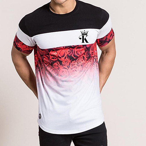 Men's Tee T shirt Shirt 3D Print Graphic Rose Plus Size Short Sleeve Casual Tops Basic Designer Slim Fit Big and Tall White
Men's Tee T shirt Shirt 3D Print Graphic Rose Plus Size Short Sleeve Casual Tops Basic Designer Slim Fit Big and Tall White
