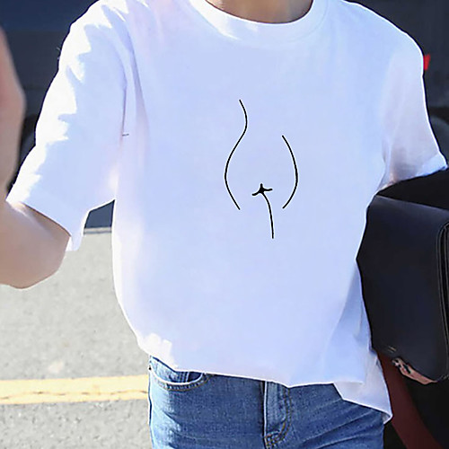 Women's Abstract Geometric T shirt Geometric Print Round Neck Sexy Tops White Red Blushing Pink
Women's Abstract Geometric T shirt Geometric Print Round Neck Sexy Tops White Red Blushing Pink