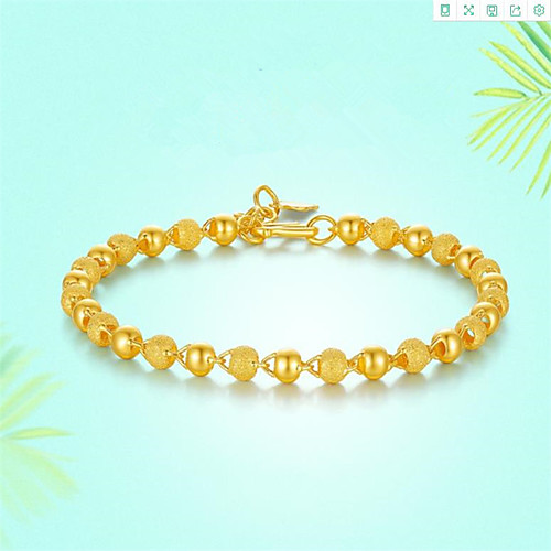 Women's Chain Bracelet Bracelet Classic Fashion Fashion Trendy Casual / Sporty Korean Cute Copper Bracelet Jewelry Gold For Sport Gift Date Birthday Festival
Women's Chain Bracelet Bracelet Classic Fashion Fashion Trendy Casual / Sporty Korean Cute Copper Bracelet Jewelry Gold For Sport Gift Date Birthday Festival