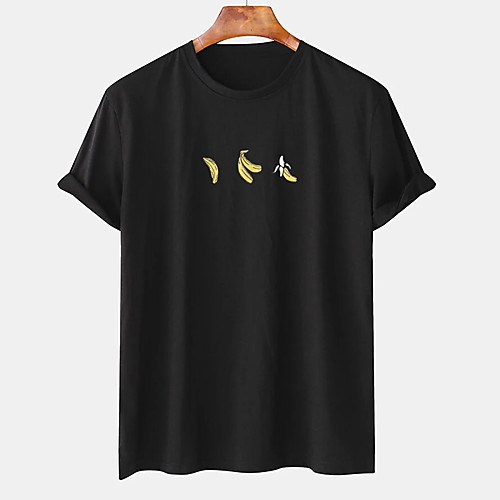 Men's Unisex Tee T shirt Hot Stamping Graphic Prints Banana Plus Size Print Short Sleeve Casual Tops Cotton Basic Designer Big and Tall White Black
Men's Unisex Tee T shirt Hot Stamping Graphic Prints Banana Plus Size Print Short Sleeve Casual Tops Cotton Basic Designer Big and Tall White Black