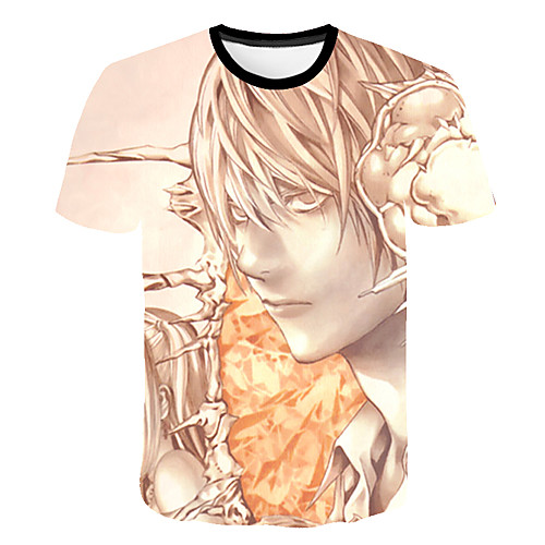Inspired by Death Note Cosplay Anime Cartoon 100% Polyester 3D Harajuku Graphic Kawaii T-shirt For Women's / Men's
Inspired by Death Note Cosplay Anime Cartoon 100% Polyester 3D Harajuku Graphic Kawaii T-shirt For Women's / Men's
