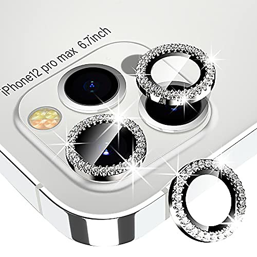 xfilm diamond camera lens protector for iphone 12 pro max, hd clear tempered glass screen protection alloy full fit lens ring cover, case friendly, scratch proof (silver)
xfilm diamond camera lens protector for iphone 12 pro max, hd clear tempered glass screen protection alloy full fit lens ring cover, case friendly, scratch proof (silver)