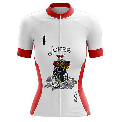 21Grams Women's Short Sleeve Cycling Jersey Summer Spandex Red / White Poker Bike Top Mountain Bike MTB Road Bike Cycling Sports Clothing Apparel / Stretchy / Athleisure
21Grams Women's Short Sleeve Cycling Jersey Summer Spandex Red / White Poker Bike Top Mountain Bike MTB Road Bike Cycling Sports Clothing Apparel / Stretchy / Athleisure