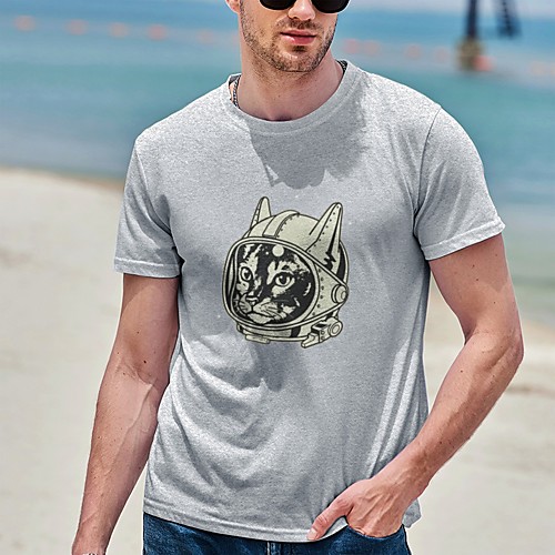 Men's Tee T shirt Hot Stamping Cat Graphic Prints Plus Size Print Short Sleeve Casual Tops Cotton Basic Designer Big and Tall White Black Gray
Men's Tee T shirt Hot Stamping Cat Graphic Prints Plus Size Print Short Sleeve Casual Tops Cotton Basic Designer Big and Tall White Black Gray
