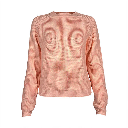 Women's Solid Color Sweater Long Sleeve Sweater Cardigans Round Neck Blushing Pink
Women's Solid Color Sweater Long Sleeve Sweater Cardigans Round Neck Blushing Pink