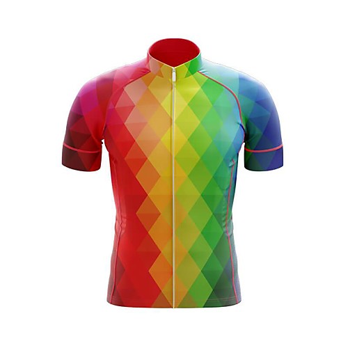 21Grams Women's Short Sleeve Cycling Jersey Summer Spandex BlueGreen Rainbow Bike Top Mountain Bike MTB Road Bike Cycling Sports Clothing Apparel / Stretchy / Athleisure
21Grams Women's Short Sleeve Cycling Jersey Summer Spandex BlueGreen Rainbow Bike Top Mountain Bike MTB Road Bike Cycling Sports Clothing Apparel / Stretchy / Athleisure