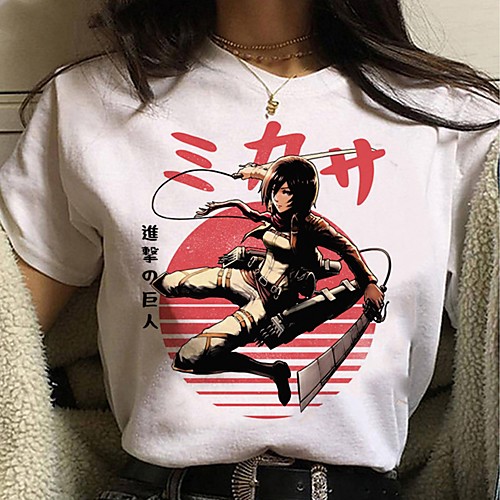 Inspired by Attack on Titan Cosplay Anime Cartoon Polyester / Cotton Blend Print Harajuku Graphic Kawaii T-shirt For Women's / Men's
Inspired by Attack on Titan Cosplay Anime Cartoon Polyester / Cotton Blend Print Harajuku Graphic Kawaii T-shirt For Women's / Men's