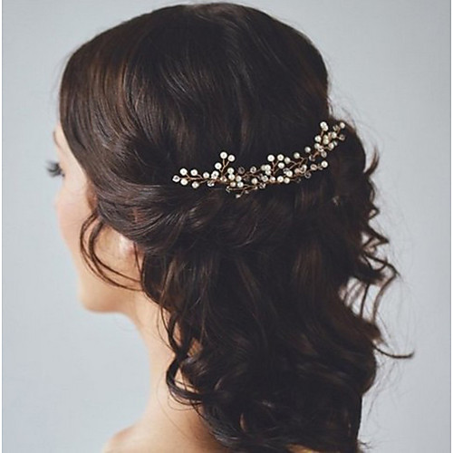 Romantic Cute Alloy Hair Combs / Flowers / Headdress with Imitation Pearl / Crystals / Rhinestones 1 PC Wedding / Special Occasion Headpiece / Hair Pin
Romantic Cute Alloy Hair Combs / Flowers / Headdress with Imitation Pearl / Crystals / Rhinestones 1 PC Wedding / Special Occasion Headpiece / Hair Pin