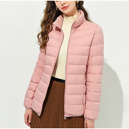 Women's Coat Daily Wear Fall Winter Long Coat Regular Fit Casual Jacket Solid Color Zipper Light Yellow Deep Purple
Women's Coat Daily Wear Fall Winter Long Coat Regular Fit Casual Jacket Solid Color Zipper Light Yellow Deep Purple