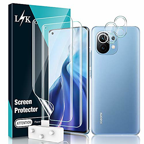 lϟk protective film compatible with xiaomi mi 11 film - 2 pieces protective film 2 pieces camera bulletproof glass clear hd soft film fingerprint id
lϟk protective film compatible with xiaomi mi 11 film - 2 pieces protective film 2 pieces camera bulletproof glass clear hd soft film fingerprint id