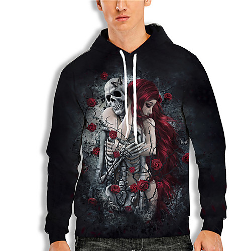 Men's Pullover Hoodie Sweatshirt Graphic Prints Skull Print Hooded Daily Sports 3D Print 3D Print Casual Hoodies Sweatshirts Long Sleeve Black
Men's Pullover Hoodie Sweatshirt Graphic Prints Skull Print Hooded Daily Sports 3D Print 3D Print Casual Hoodies Sweatshirts Long Sleeve Black