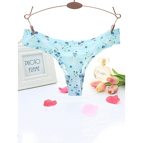 Women's Print G-strings & Thongs Panties Micro-elastic Low Waist 1 PC Blue One-Size
Women's Print G-strings & Thongs Panties Micro-elastic Low Waist 1 PC Blue One-Size