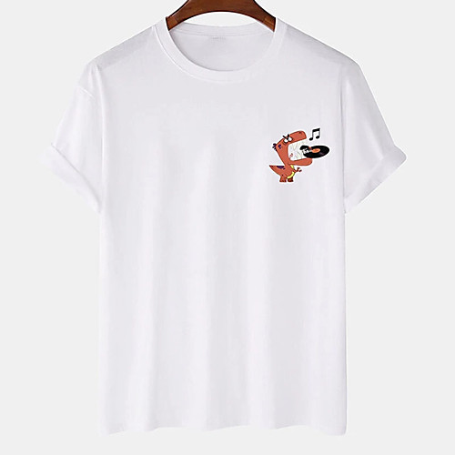 Men's Unisex Tee T shirt Hot Stamping Cartoon Graphic Prints Dinosaur Plus Size Print Short Sleeve Casual Tops Cotton Basic Designer Big and Tall White Khaki Light gray
Men's Unisex Tee T shirt Hot Stamping Cartoon Graphic Prints Dinosaur Plus Size Print Short Sleeve Casual Tops Cotton Basic Designer Big and Tall White Khaki Light gray
