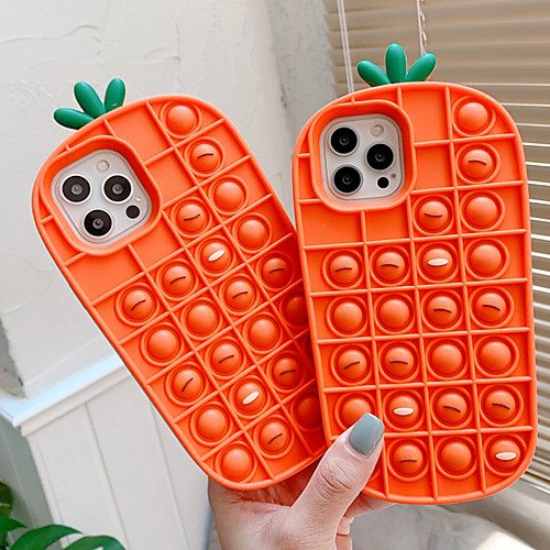 Fidget Toys Phone Case For Apple iPhone 12 Pro Max 11 SE 2020 X XR XS Max 8 7 6 Carrot Shape Push Pop Bubble Protecive Silicone Back Cover
Fidget Toys Phone Case For Apple iPhone 12 Pro Max 11 SE 2020 X XR XS Max 8 7 6 Carrot Shape Push Pop Bubble Protecive Silicone Back Cover