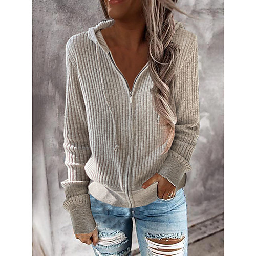 Women's Solid Color Sweater Long Sleeve Sweater Cardigans Hoodie Blue White Black
Women's Solid Color Sweater Long Sleeve Sweater Cardigans Hoodie Blue White Black