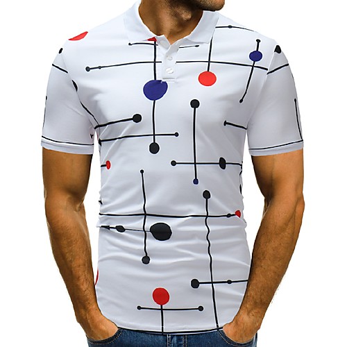Men's Golf Shirt Tennis Shirt Geometry Button-Down Short Sleeve Street Tops Cotton Business Casual Comfortable White Black
Men's Golf Shirt Tennis Shirt Geometry Button-Down Short Sleeve Street Tops Cotton Business Casual Comfortable White Black