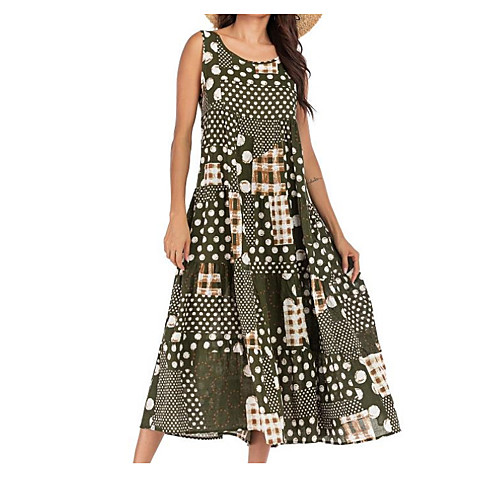 Women's Swing Dress Maxi long Dress Green Dark Blue Short Sleeve Pattern Spring Summer Casual 2021 M L XL XXL 3XL 4XL 5XL
Women's Swing Dress Maxi long Dress Green Dark Blue Short Sleeve Pattern Spring Summer Casual 2021 M L XL XXL 3XL 4XL 5XL