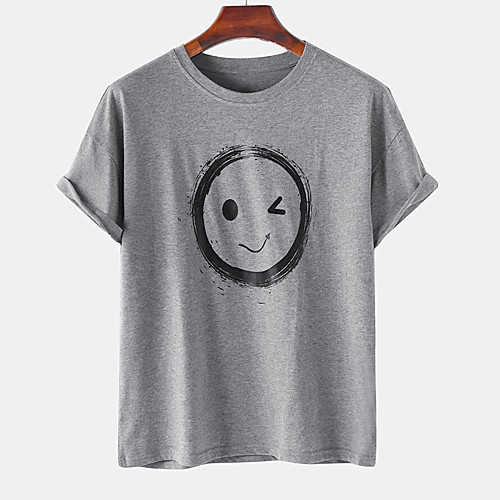 Men's Unisex Tee T shirt Hot Stamping Graphic Prints Emoji Face Plus Size Print Short Sleeve Casual Tops Cotton Basic Designer Big and Tall White Khaki Gray
Men's Unisex Tee T shirt Hot Stamping Graphic Prints Emoji Face Plus Size Print Short Sleeve Casual Tops Cotton Basic Designer Big and Tall White Khaki Gray