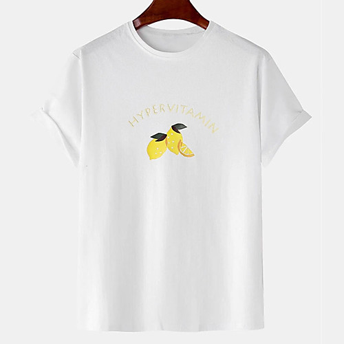 Men's Unisex Tee T shirt Hot Stamping Graphic Prints Fruit Letter Plus Size Print Short Sleeve Casual Tops Cotton Basic Designer Big and Tall White
Men's Unisex Tee T shirt Hot Stamping Graphic Prints Fruit Letter Plus Size Print Short Sleeve Casual Tops Cotton Basic Designer Big and Tall White