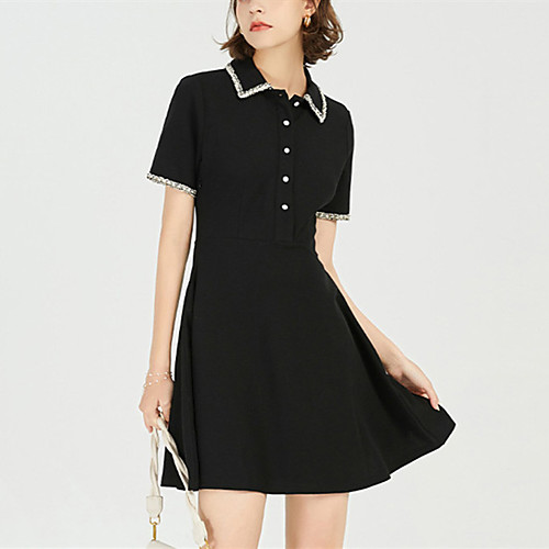 Women's T Shirt Dress Tee Dress Knee Length Dress Black Short Sleeve Solid Color Spring Summer Casual 2021 S M L
Women's T Shirt Dress Tee Dress Knee Length Dress Black Short Sleeve Solid Color Spring Summer Casual 2021 S M L
