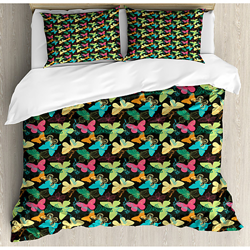 3-Piece Duvet Cover Set Hotel Bedding Sets Comforter Cover with Soft Lightweight Microfiber Include 1 Duvet Cover 2 Pillowcases for Double/Queen/King(1 Pillowcase for Twin/Single)
3-Piece Duvet Cover Set Hotel Bedding Sets Comforter Cover with Soft Lightweight Microfiber Include 1 Duvet Cover 2 Pillowcases for Double/Queen/King(1 Pillowcase for Twin/Single)