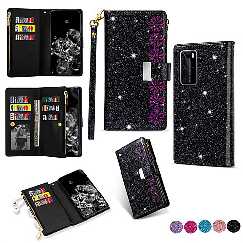 Glitter Bling PU Leather Phone Case For Huawei P40 Pro P40 lite P30 Pro P30 Lite P20 Pro Mate 20 lite P Smart Y7 Y6 Kickstand Shockproof Multiple Cards Slots Zipper Wallet Full Body Protective Cover
Glitter Bling PU Leather Phone Case For Huawei P40 Pro P40 lite P30 Pro P30 Lite P20 Pro Mate 20 lite P Smart Y7 Y6 Kickstand Shockproof Multiple Cards Slots Zipper Wallet Full Body Protective Cover
