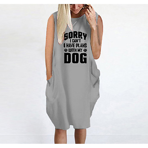 Women's T Shirt Dress Tee Dress Knee Length Dress Blue Yellow Fuchsia Gray Green White Black Sleeveless Letter Summer Round Neck Casual Oversized 2021 S M L XL XXL 3XL 4XL 5XL
Women's T Shirt Dress Tee Dress Knee Length Dress Blue Yellow Fuchsia Gray Green White Black Sleeveless Letter Summer Round Neck Casual Oversized 2021 S M L XL XXL 3XL 4XL 5XL