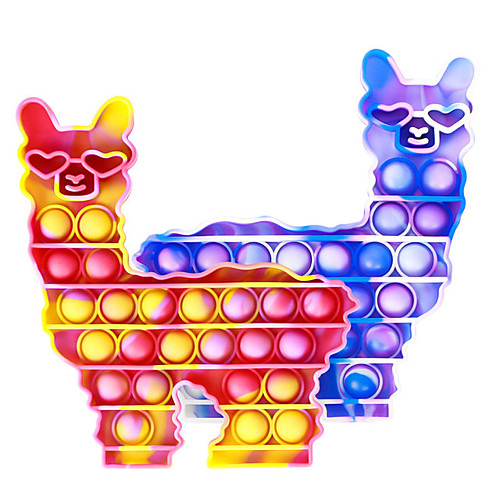 Hoofun Silicone Llama POP Sensory Fidget Bubble Toy Alpaca Sensory Toys for Exercising Children's Attention & Reaction Speed-2 Pack
Hoofun Silicone Llama POP Sensory Fidget Bubble Toy Alpaca Sensory Toys for Exercising Children's Attention & Reaction Speed-2 Pack