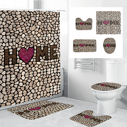 Waterproof Fabric Shower Curtain Bathroom Decoration and Modern and Geometric and Classic Theme and Heart
Waterproof Fabric Shower Curtain Bathroom Decoration and Modern and Geometric and Classic Theme and Heart