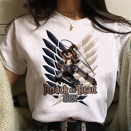 Inspired by Attack on Titan Cosplay Anime Cartoon Polyester / Cotton Blend Print Harajuku Graphic Kawaii T-shirt For Women's / Men's
Inspired by Attack on Titan Cosplay Anime Cartoon Polyester / Cotton Blend Print Harajuku Graphic Kawaii T-shirt For Women's / Men's