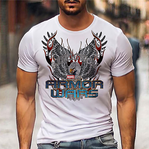 Men's Unisex Tee T shirt Hot Stamping Graphic Prints Eagle Plus Size Print Short Sleeve Casual Tops Basic Designer Big and Tall White Black
Men's Unisex Tee T shirt Hot Stamping Graphic Prints Eagle Plus Size Print Short Sleeve Casual Tops Basic Designer Big and Tall White Black