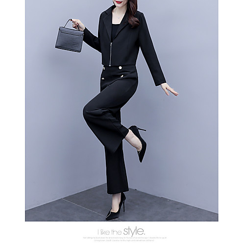 Women's Coat Office / Career Spring Summer Regular Coat V Neck Regular Fit Casual / Daily Jacket Solid Color Zipper Stripe White
Women's Coat Office / Career Spring Summer Regular Coat V Neck Regular Fit Casual / Daily Jacket Solid Color Zipper Stripe White