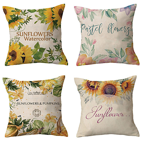 Floral Double Side Cushion Cover 4PC Soft Decorative Square Throw Pillow Cover Cushion Case Pillowcase for Bedroom Livingroom Superior Quality Machine Washable Outdoor Cushion for Sofa Couch Bed Chair
Floral Double Side Cushion Cover 4PC Soft Decorative Square Throw Pillow Cover Cushion Case Pillowcase for Bedroom Livingroom Superior Quality Machine Washable Outdoor Cushion for Sofa Couch Bed Chair