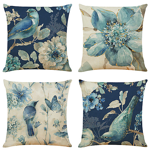 Floral Double Side Cushion Cover 4PC Soft Decorative Square Throw Pillow Cover Cushion Case Pillowcase for Bedroom Livingroom Superior Quality Machine Washable Outdoor Cushion for Sofa Couch Bed Chair
Floral Double Side Cushion Cover 4PC Soft Decorative Square Throw Pillow Cover Cushion Case Pillowcase for Bedroom Livingroom Superior Quality Machine Washable Outdoor Cushion for Sofa Couch Bed Chair