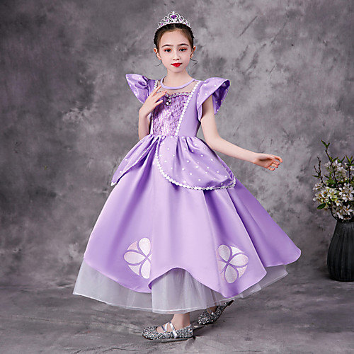 Princess Cosplay Costume Costume Girls' Movie Cosplay Vintage Halloween Purple Dress Christmas Halloween Children's Day Polyester / Cotton
Princess Cosplay Costume Costume Girls' Movie Cosplay Vintage Halloween Purple Dress Christmas Halloween Children's Day Polyester / Cotton