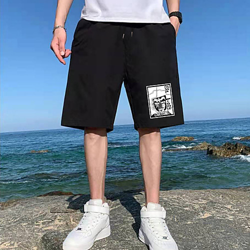 Men's Shorts Sports Casual Daily Shorts Pants Letter Short Drawstring Pocket Print Black
Men's Shorts Sports Casual Daily Shorts Pants Letter Short Drawstring Pocket Print Black