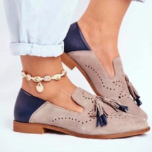 Women's Loafers & Slip-Ons Tassel Loafers Tassel Shoes Chunky Heel Round Toe Vintage PU Tassel Color Block Light Pink
Women's Loafers & Slip-Ons Tassel Loafers Tassel Shoes Chunky Heel Round Toe Vintage PU Tassel Color Block Light Pink