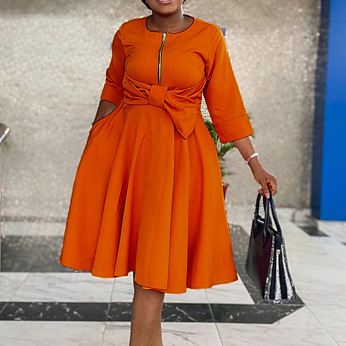 d127c skirt 2021 five-point sleeve bow tie round neck cross-border foreign trade plus size women's clothing africa european and american dress
d127c skirt 2021 five-point sleeve bow tie round neck cross-border foreign trade plus size women's clothing africa european and american dress